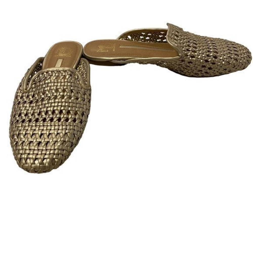 New Directions‎ Brodey Gold Woven Mule Size 6
